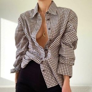 UNIQLO U Long Sleeve Button Down Shirt Gingham XS